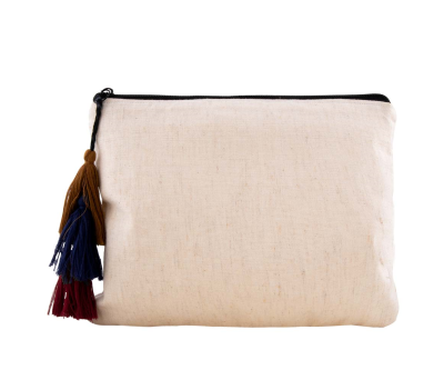 Neceser de Cáñamo con Borlas Decorativas