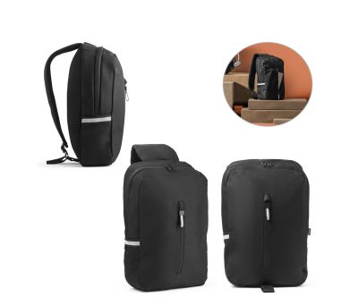 Mochila de Hombro Reciclada con Detalles Reflectantes
