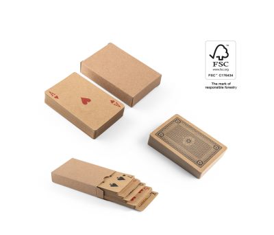 Baraja de Cartas Clásicas en Papel Kraft FSC