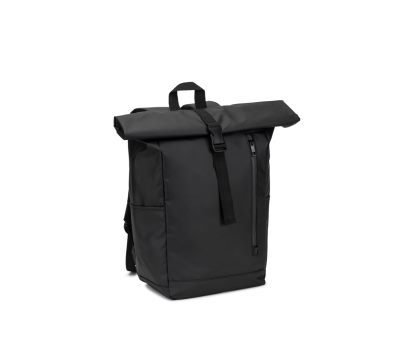 Mochila Roll Top de Poliéster Reciclado con Acceso a Portátil - st-92571
