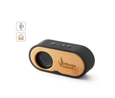 Altavoz Portátil Inalámbrico de Bambú y rABS con FM