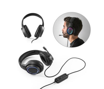 Auriculares Gaming ABS con Micrófono y Luces LED