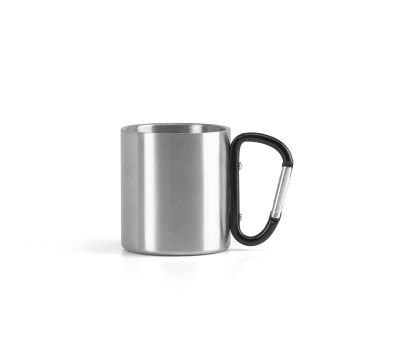 Taza de Acero Inoxidable con Asa Mosquetón 230ml