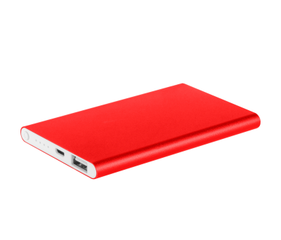 POWER BANK SHINE ROJO METALIZADO - AGY36507ROMETAL