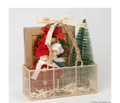 Pack regalo muñecas Navidad, árbol y estuche 12 napolitanas - AJN1