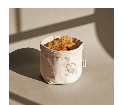 Panera de Algodón Reciclado para Mesa y Regalo Sostenible - AGY54570