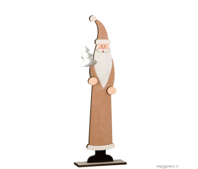 Papá Noel decorativo de madera grande (32cm.)P.GOLOSO - ANW510