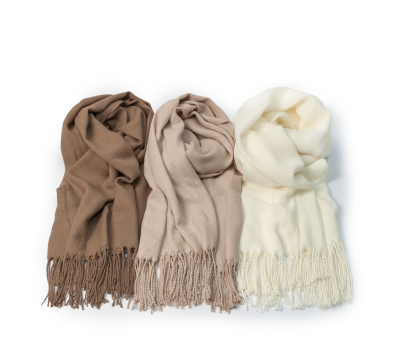 Pashmina marrón, marfil y beige 180x70cm. min 3 - AA377