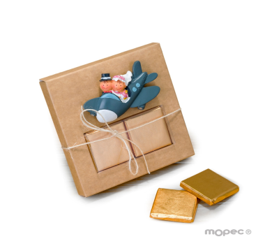 Pit&Pita avión imán+anilla caja kraft 2napolitanas - AZB8800.61