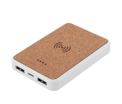 Power Bank Corcho Reciclado Inalámbrico 5000 mAh