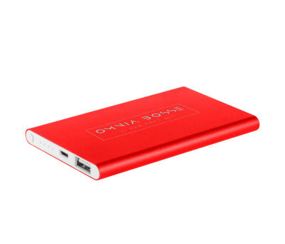 Power Bank de Aluminio 4000 mAh con Indicador de Carga