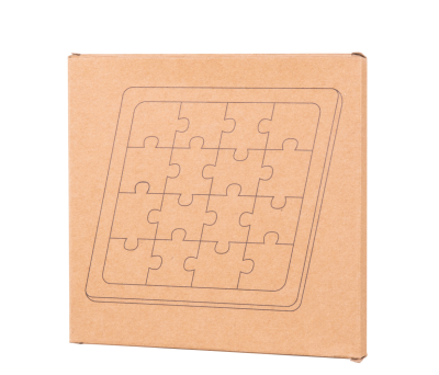Puzle de Madera de 16 Piezas con Caja Kraft