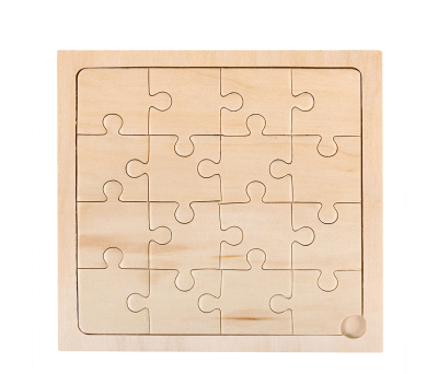 Puzle de Madera de 16 Piezas con Caja Kraft