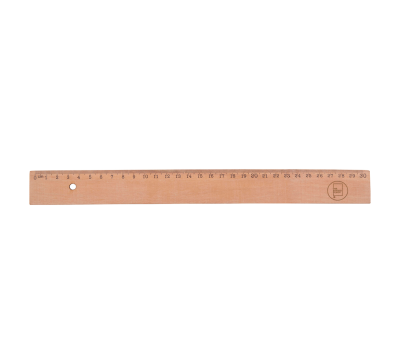 Regla de Madera de 30 cm para Oficina y Regalo Escolar