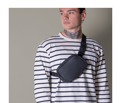 Riñonera Bandolera de PU Ajustable - AGY55019