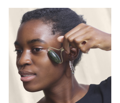 Rodillo Masaje Facial de Jade Natural para Cuidado Facial - AGY50660