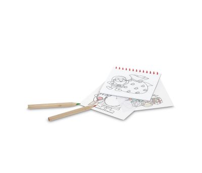 Cuaderno Navideño para Colorear de Cartón Reciclado