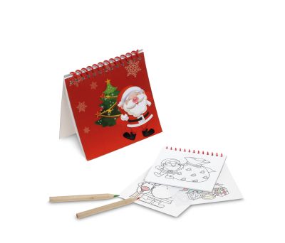 Cuaderno Navideño para Colorear de Cartón Reciclado