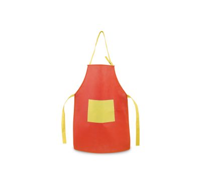 Delantal Infantil Non-Woven con Bolsillo y Correas Ajustables