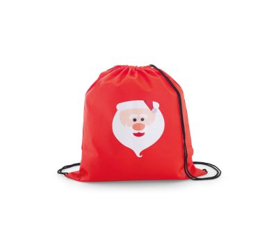 Mochila Saco Non-Woven con Estampado Navideño