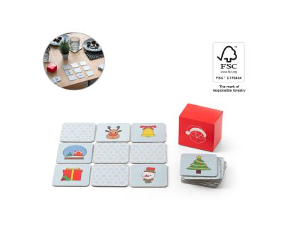 Juego de Memoria Navideño FSC con Caja de Regalo