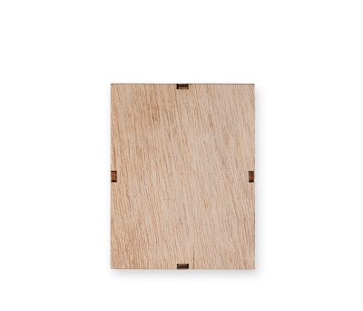 Portavelas de Madera MDF con Vela Aromática y Caja