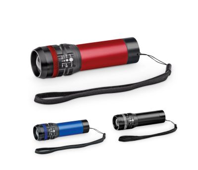 Linterna de Aluminio con Zoom y 3 Modos de Iluminación