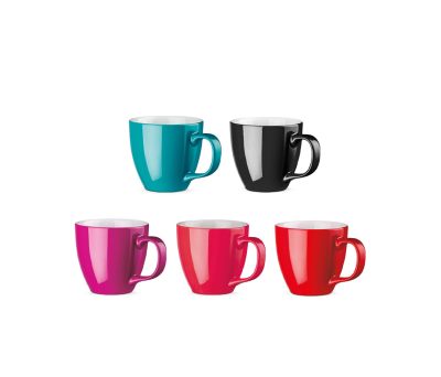 Taza de Porcelana Brillante 450 mL Fabricada en Europa