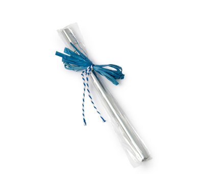 Rotulador simply plateado adornado lazo azul min 10 - AKA12