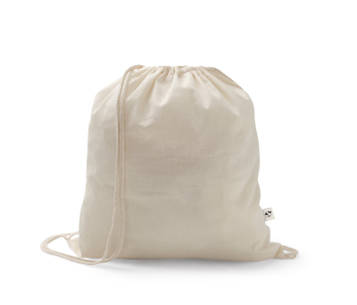 SALAMANCA. Bolsa tipo mochila de algodón reciclado (70%) y poliéster (30% rPET) (150 g/m²) - st-92392-150