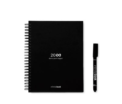 STARTER KIT INFINITE PLANNER A5. El set incluye un "Diario permanente", un kit de limpieza, un marcador y un portamarcadores - st-33202-103
