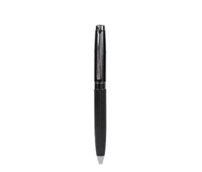 Set Bolígrafo Metálico Giratorio y Estuche PU