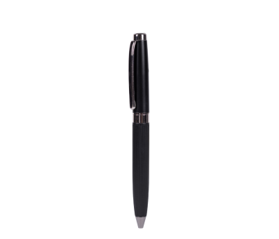 Set Bolígrafo Metálico Giratorio y Estuche PU