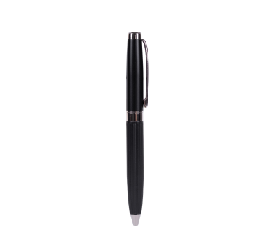 Set Bolígrafo Metálico Giratorio y Estuche PU