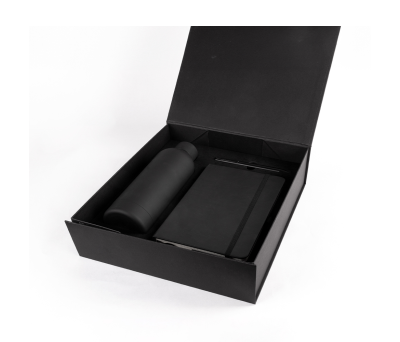 Set Oficina Premium con Botella Reciclada y Libreta PU en Caja