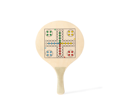 Set Palas de Playa de Madera con Juego de Mesa para Regalo