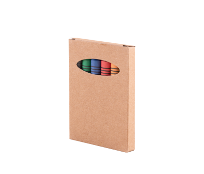 Set de 6 Ceras para Dibujar en Caja Kraft