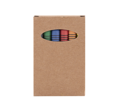 Set de 6 Ceras para Dibujar en Caja Kraft