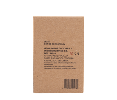 Set de 6 Ceras para Dibujar en Caja Kraft