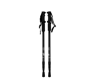 Set de Bastones de Trekking de Aluminio con Amortiguación y Bolsa