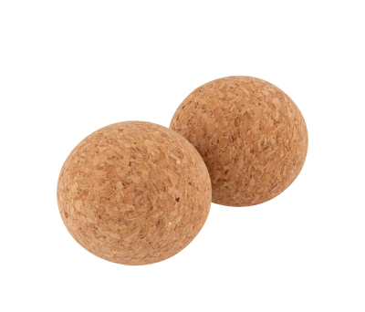 Set de Bolas de Masaje de Corcho con Bolsa de Algodón