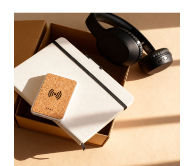 Set de Negocios con Libreta, Powerbank y Auriculares en Caja - AGY53593K