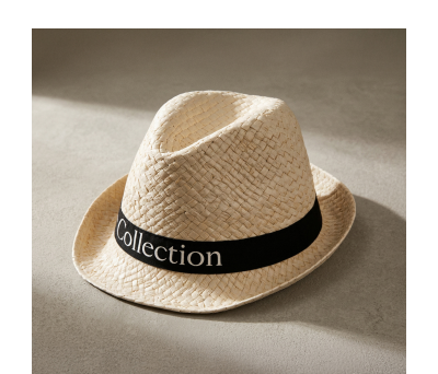 Sombrero de Paja Flexible Unisex de Ala Corta - AGY38055
