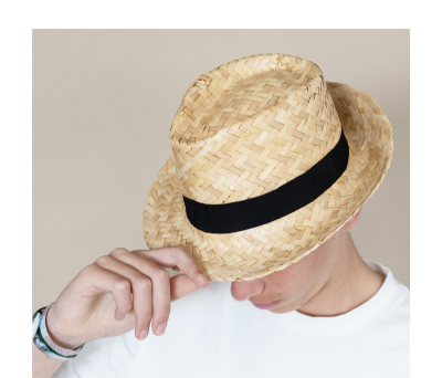 Sombrero de Paja Unisex con Ala Corta para Regalo