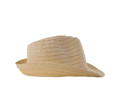 Sombrero de Paja de Papel Unisex con Ala Corta
