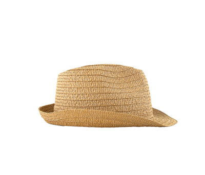 Sombrero de Paja de Papel Unisex con Ala Corta