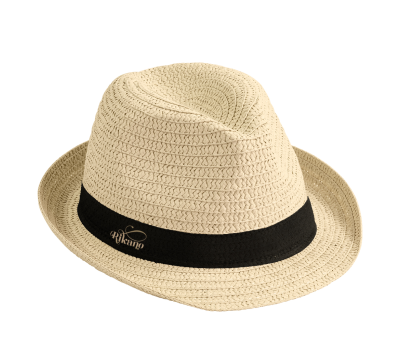 Sombrero de Paja de Papel Unisex con Ala Corta