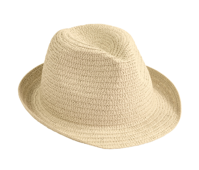 Sombrero de Paja de Papel Unisex con Ala Corta