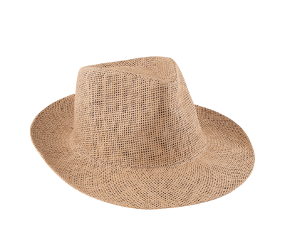 Sombrero de Papel con Cinta Cosida