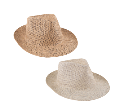 Sombrero de Papel con Cinta Cosida